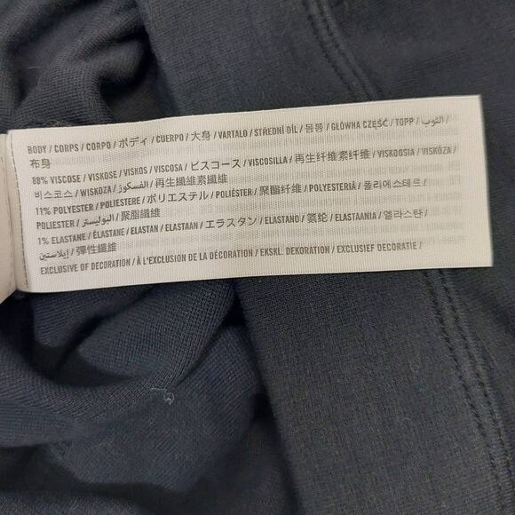 HOLLISTER SZ S black straight leg mid elastic waist lounge workout pants b78 - Picture 7 of 9